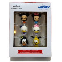 Hallmark Ornaments Disney Mickey and Friends Set of 6 Mini 2021 - £14.03 GBP