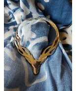 Écossais Highland Cerf Grand Étain Écharpe Anneau / - $52.31 CAD