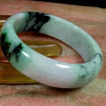 Certified Green 100% Natural A JADE Jadeite Bangle Bracelet 56mm 785784 - $3,449.17 MXN