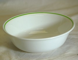 Wildflower Corelle Corning Coupe Cereal Bowl Single Lime Green Stripe - £13.15 GBP