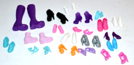 Barbie &amp; Other Fashion Doll Shoes  Boots Heels Lot of 20 Pair Variety - £11.65 GBP