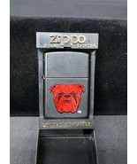 Vintage RED DOG BEER ON BLACK MATTE ZIPPO LIGHTER Original Case &amp; Papers - $19.53