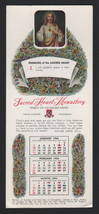 INK BLOTTER - SACRED HEART MONASTERY, HALES CORNERS WI - 1ST QUARTER 1954 - $4.94