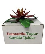 Vintage Dept. 56 Poinsettia Taper Candle Holder - €13,75 EUR