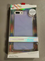 CaseMate Naked Tough 2 Layer Case For iPhone 8+/7+/6s+/6+ Iridescent - £19.99 GBP