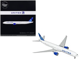 Boeing 777-300ER Commercial Aircraft &quot;United Airlines&quot; White with Blue Tail &quot;Ge - £133.82 GBP