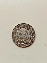 1920 SWITZERLAND - HELVETIA Symbolizes SWISS Nation SILVER 2 Francs Coin - $88.11