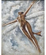 SOARING ANGEL - &quot;DELIVERANCE&quot; - ACRYLIC ON CANVAS PAINTING - EXCEPTIONAL - €944,20 EUR