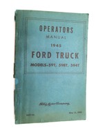 VTG 1945 Operators Manual Ford Truck Models 59T 598T 594T PB - $27.73 CAD