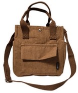 Corduroy Polyester Lined Multi-Pocket Crossbody Tote Magnetic Closure Bag - NEW - $401.97 MXN