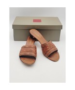 Cole Haan Resort Women&#39;s Sz 7.5 B Brown Slip on Sandals Heels Aruba Slid... - €30,01 EUR