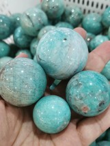 4pcs Genuine Amazonite Sphere, crystal ball, Natural amazonite sphere, Amazonite - £25.65 GBP