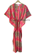 Indian Ethnic Animal Tibetan Tiger Print Orange Woman Sleepwear Cotton K... - £24.26 GBP