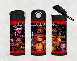 Personalized Five Nights at Freddy&#39;s 12oz Kids Stainless Steel Water Bottle - £17.48 GBP
