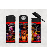 Personalized Five Nights at Freddy&#39;s 12oz Kids Stainless Steel Water Bottle - £17.38 GBP
