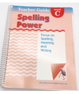 Spelling Power Teacher Guide Book C Spelling Meaning Writing Grades 3 4 ... - £8.45 GBP