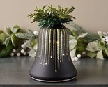 Illuminated Starry Night Bell w/ Leaves and Berries by Valerie in Black - £154.87 GBP