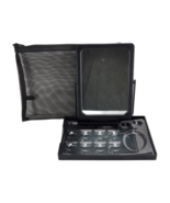 Mary Kay Portable Black Plastic Makeup Mirror With Travel Tray And Zip Mesh - $170.68 MXN