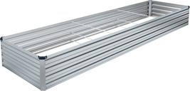 12X4X1Ft Galvanized Raised Garden Bed,Raised Graden Bed Kit-Square Metal... - $44.98