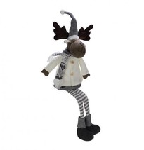 New Stoffkantenhocker Reindeer, Grey/Cream, 53 X 23 CM - £39.56 GBP