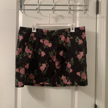 Wild Fable Women&#39;s Floral Print Corduroy Mini Skirt High-Rise Size 16 - £28.86 GBP