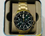Fossil BQ2493 Green Bannon Multifunction Golden Tone Stainless Steel Watch - £84.75 GBP
