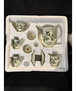 Classic Treasures Ivory Elegance Holly Mini Tea Set – 10 Piece Holiday D... - $41.16 CAD