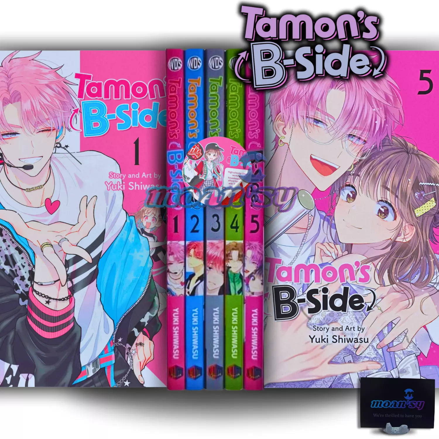 Tamon&#39;s B Side Manga English Vol 1-5 Full Set Books New by Yuki Shiwasu - $142.60