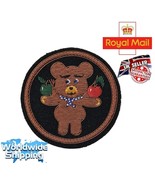 Bullion Gold Embroidered Bear Patches For Coat, Jacket And Uniforms. - $223.68 MXN