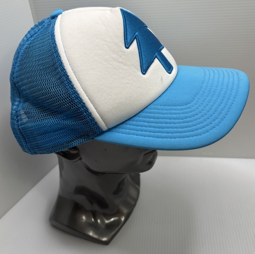 Disney Gravity Falls Blue Dipper Embroidered Snapback Hat Cap Mesh Trucker - $10.39