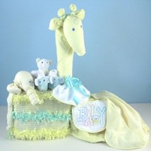 Gentle Giraffe Diaper Cake Baby Shower Gift - £132.74 GBP