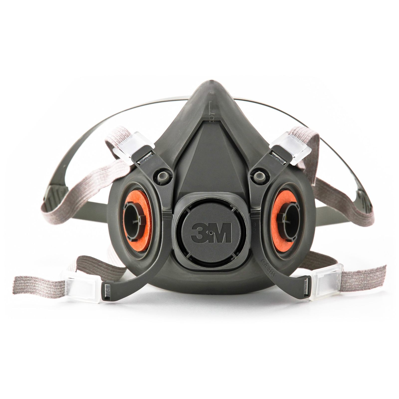 3M Half Facepiece Reusable Respirator 6100, NIOSH, Four-Point Harness, Comfortab