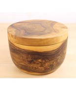 Berard Handcrafted Olive Wood Salt Cellar France Swivel Lidded Magnetic Box - $27.06 CAD