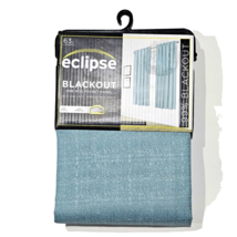 Eclipse Blackout One Rod Pocket Panel 42x63in Sea Glass Blue - $25.99