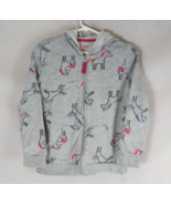 Cat &amp; Jack Hooded Full Zip Unicorns Design Jacket Girl&#39;s Size Large 10/12 - $180.80 MXN
