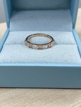 1 Karat Rosa und Weiß Kunstdiamanten Grown Diamant Abwechselnd Ehering 1... - $46,905.94 MXN