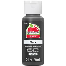 Apple Barrel, Black, Matte Finish Acrylic Craft Paint, 2 oz - €3,19 EUR
