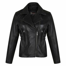 Women&#39;s Standard Leather Braid/Stud Motorcycle Leather Jacket by Vance L... - £133.80 GBP+