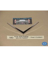 NOS 1973-1974 Cadillac Deville Calais CHROME HOOD V EMBLEM ORNAMENT ESCU... - $169.77 CAD