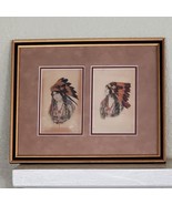Vintage Indian Maiden 1930s ART Framed 13x10&quot; UNSIGNED Claremore OK - $3,898.48 MXN
