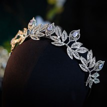 Wedding Hair Accessories Pageant Engagement Prom Tiaras Crowns Zirconia ... - £36.75 GBP