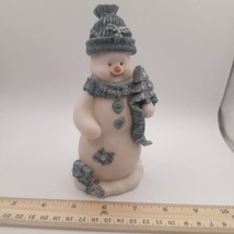 Jubilee Giftware Snowman Resin Figurine With Blue Patches, Hat, &amp; Scarf ... - $16.20