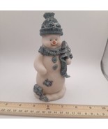 Jubilee Giftware Snowman Resin Figurine With Blue Patches, Hat, &amp; Scarf ... - $18.39 CAD