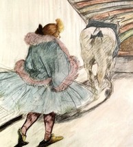 Toulouse Lautrec Entering The Ring 1967 Circus Art Lithograph Matted Print  - £196.16 GBP