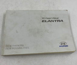 2013 Hyundai Elantra Owners Manual Handbook OEM J02B50020 - £13.43 GBP