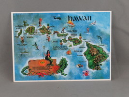 Vintage Postcard - Old Style Map of Hawaii - Movie Supply of Hawaii - £11.77 GBP