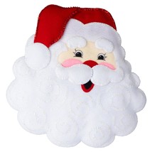 DIY Bucilla Jolly Santa Face Christmas Wall Hanging Pillow Felt Craft Kit 89573E - £30.33 GBP