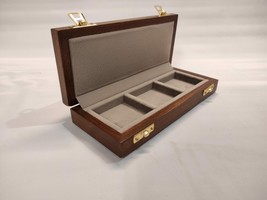 Wooden case box for coins even expert, velvet color a...-
show original ... - $39.20