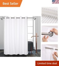 Elegant Snap-in Liner Shower Curtain, Water Repellent, 74&quot;L x 71&quot;W - Gro... - $58.50