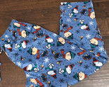Snoopy Men’s Pajama Pants Christmas Snowflakes New Sz XL Blue - $28.99